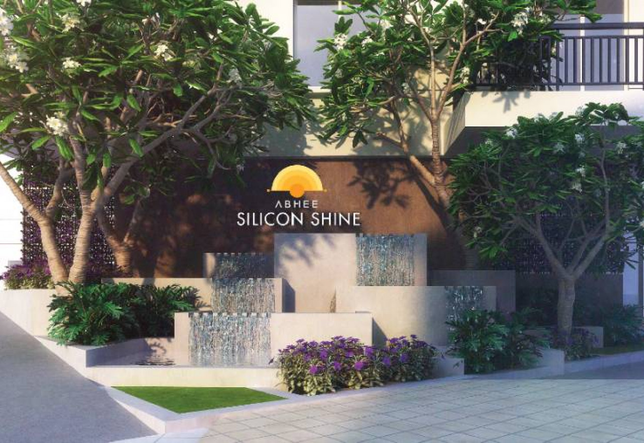 Water-Cascade-At-The-Entrance-Abhee-Silicon-Shine-Phase-2 Sarjapur road Bangalore