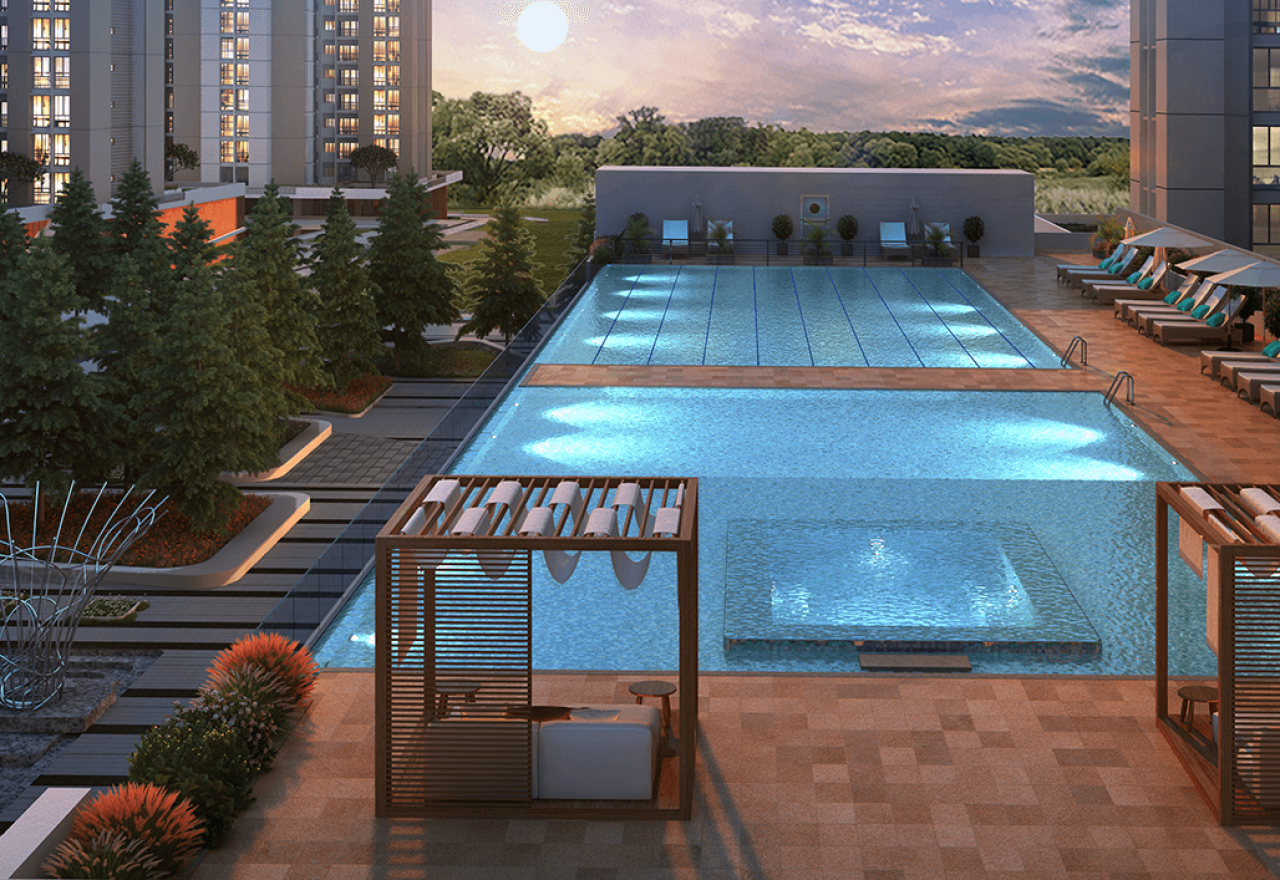 Pool-View Assetz 63 Degree East-Sarjapur Road, Bangalore Eas