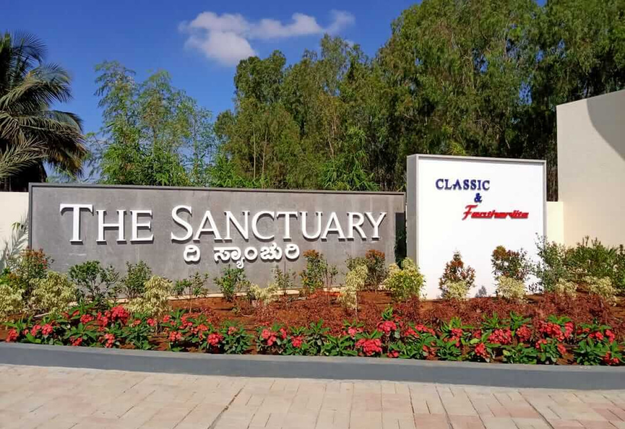 Enrance -Classic-Featherlite-The-Sanctuary-Plots Sarjapur Banglore