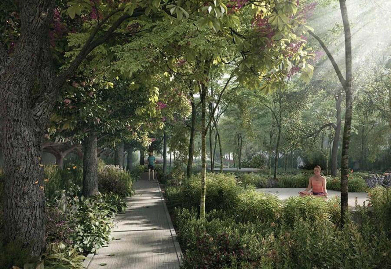 Green-Walkway-Grandeur-Godrej-Park-Retreat Sarjapur Road, Bangalore