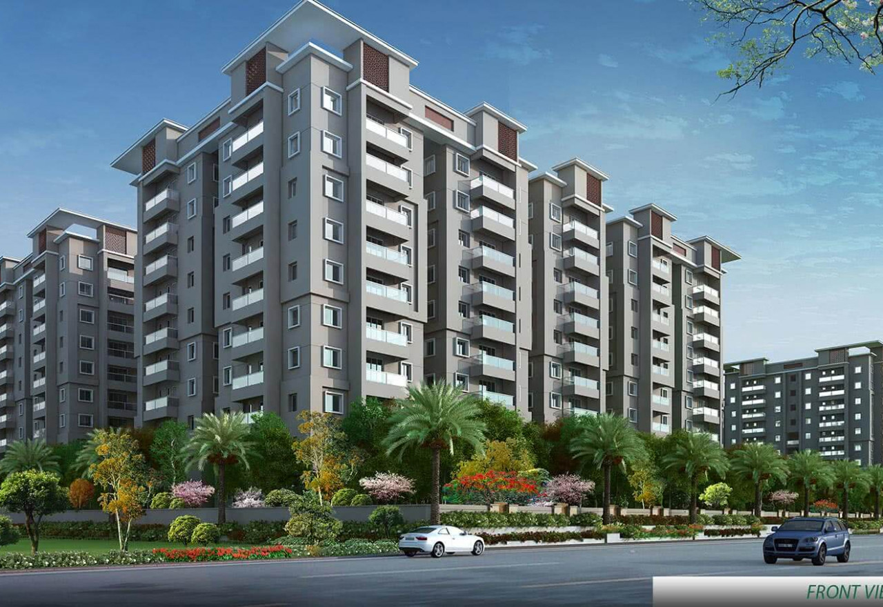 Front-View-Elevation-GreenMark-Mayfair-Apartments Tellapur Hyderabad