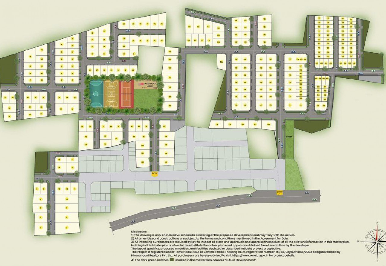 Master-Plan- Hiranandani-Loftline-Plots Thaiyur-Chennai