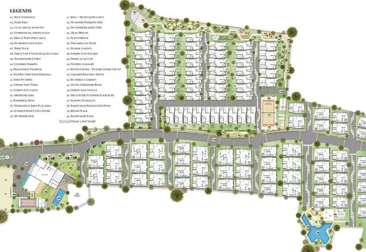 Master Plan-Mana-DainTree-Villas-Sarjapur road Banglore