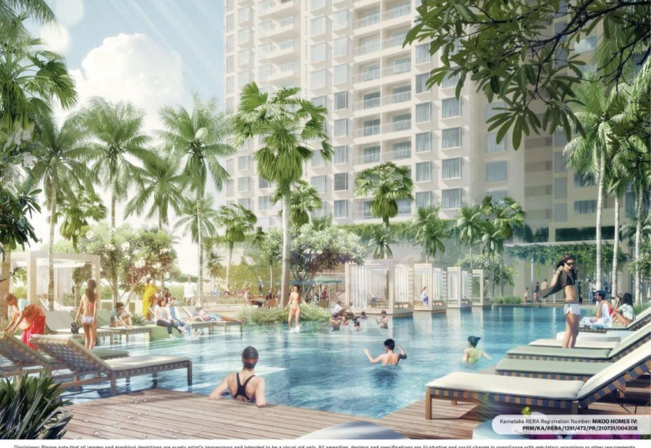 Club-Pool-Nikoo-Homes-5-Bhartiya-City Thanisandra main road Bangalore