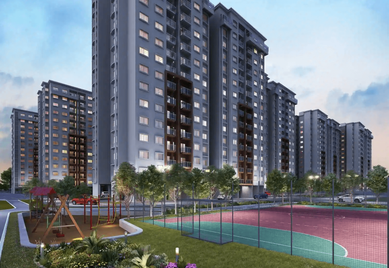 Side view Provident park square-Kanakapura road