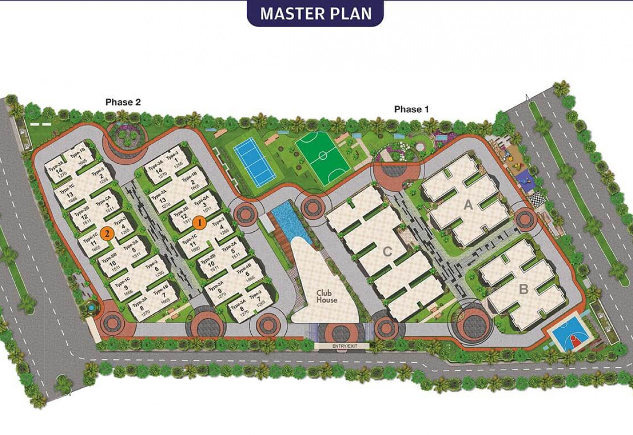 Master plan Ramky-One-Galaxia-Nallagandla, Hyderabad