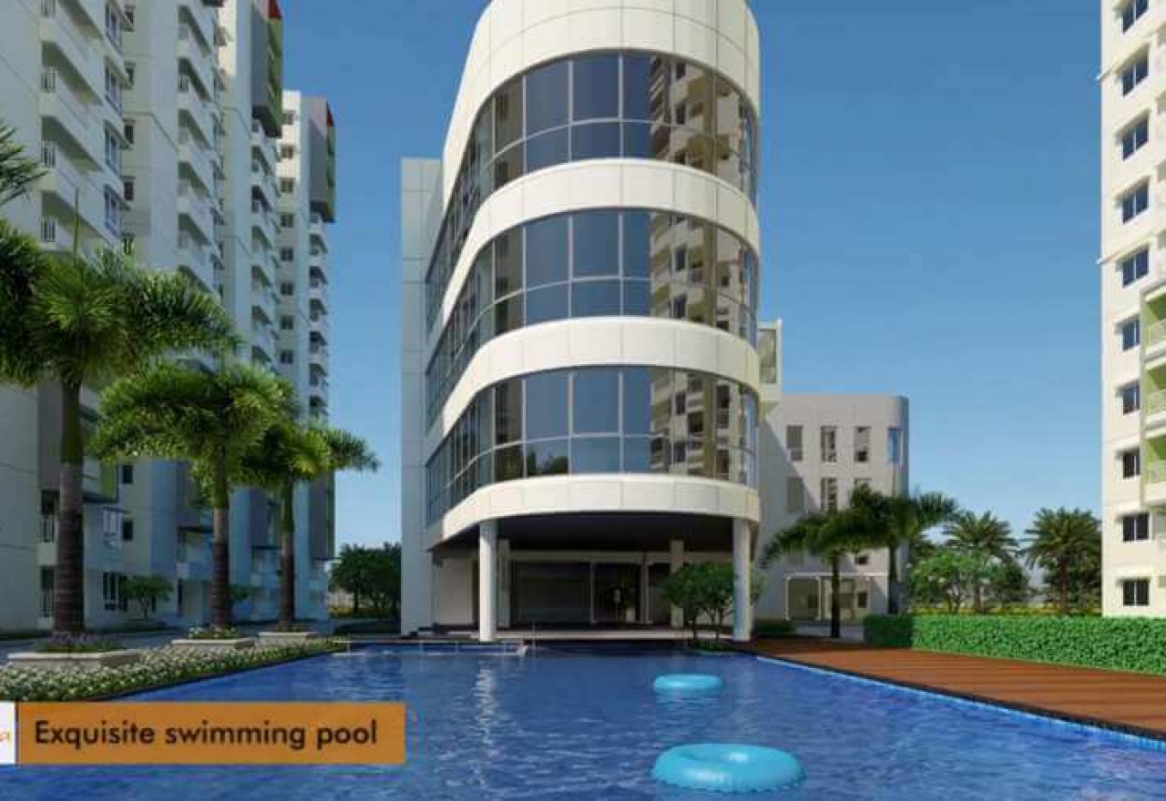 Pool View Ramky-One-Galaxia-Nallagandla, Hyderabad