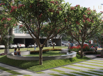 Garden area TVS-Emerald-Luxor Anna Nagar Chennai