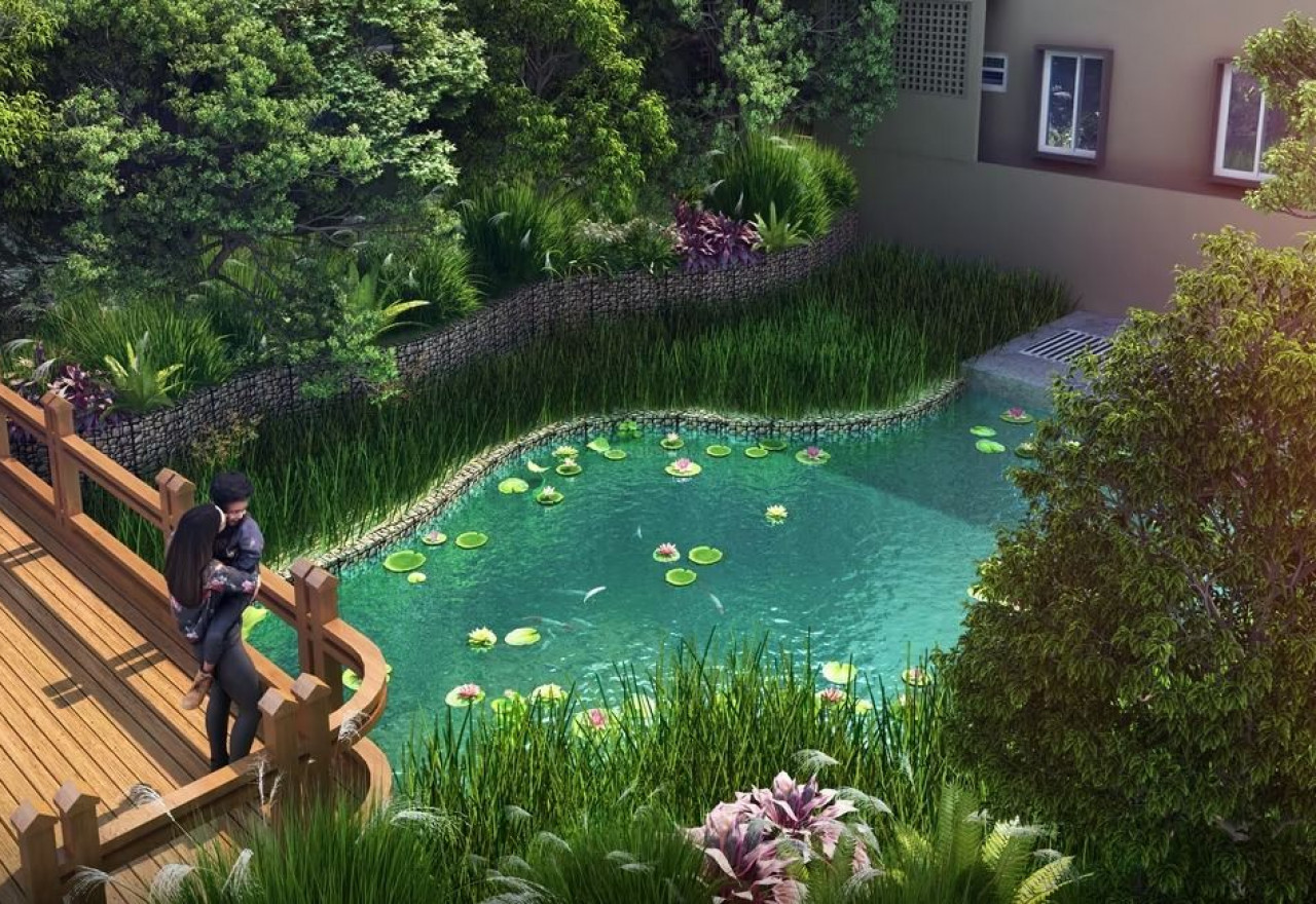 Pool View  Udyana At TVS Emerald Aaranya Medavakkam, Chennai South