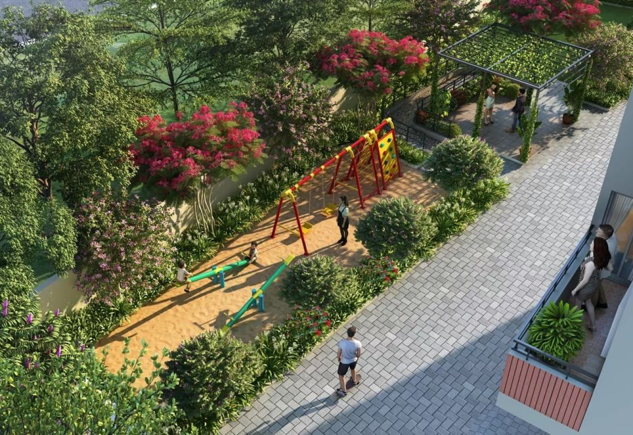 Garden area Udyana At TVS Emerald Aaranya Medavakkam, Chennai South